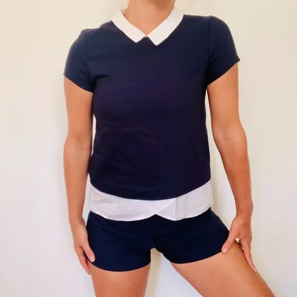 Zara blue and white romper XS - Picture 5 of 11